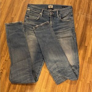 Citizens of Humanity skinny, distressed jeans. Size 26. Perfect worn in style.